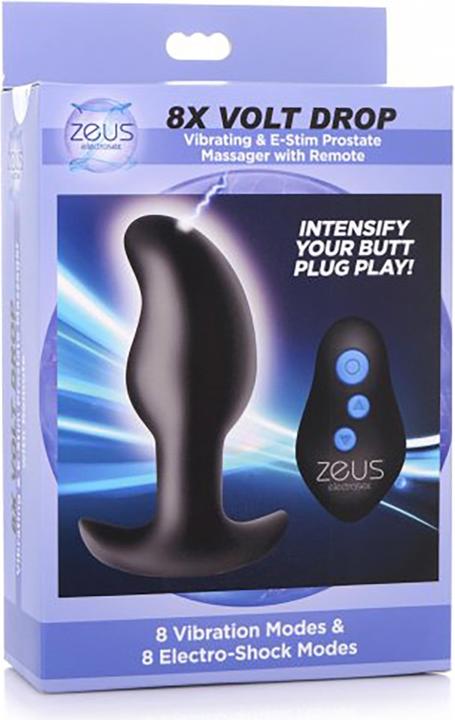 Produktbild Doc Johnson 8X Volt Vibrating & E-Stim Silicone Prostate Massager R/C