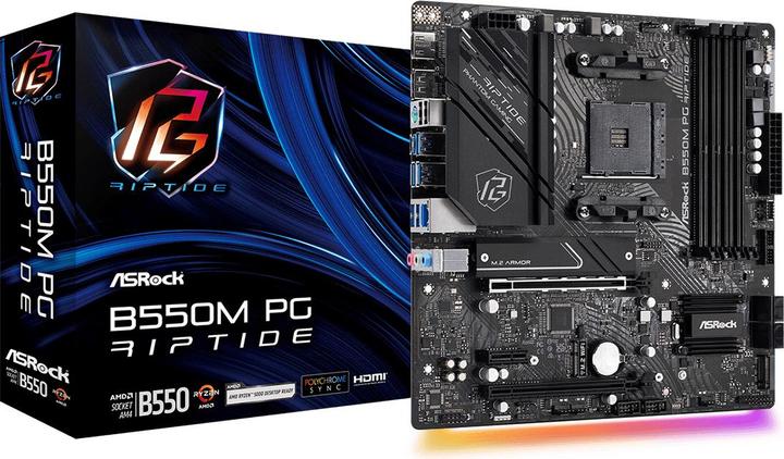 AsRock B550M PG Riptide (AM4, AMD B550, mATX)