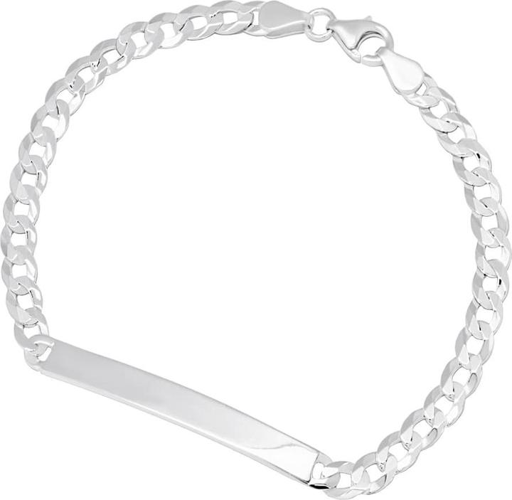 Immagine prodotto Candy Bracciale ID Curb 5,2 mm, Argento 925 (21 cm, Argento 925)