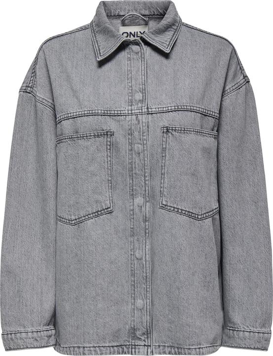 Only Onlemmie L/S Shirt Grey Dnm Azg Noos