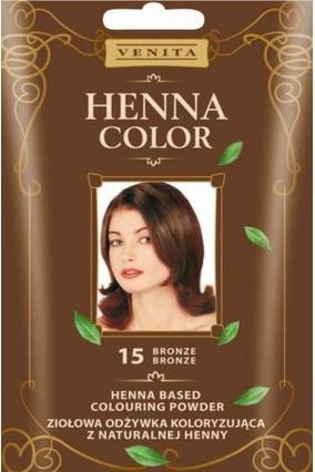 Actual product image Venita - Henna Colour Herbal Coloring Conditioner From Natural Henna 15 Bronze 25G