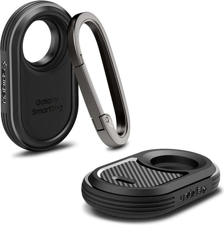 Produktbild Spigen Rugged Armor Hülle für Samsung Galaxy SmartTag 2 – mattschwarz (Android)