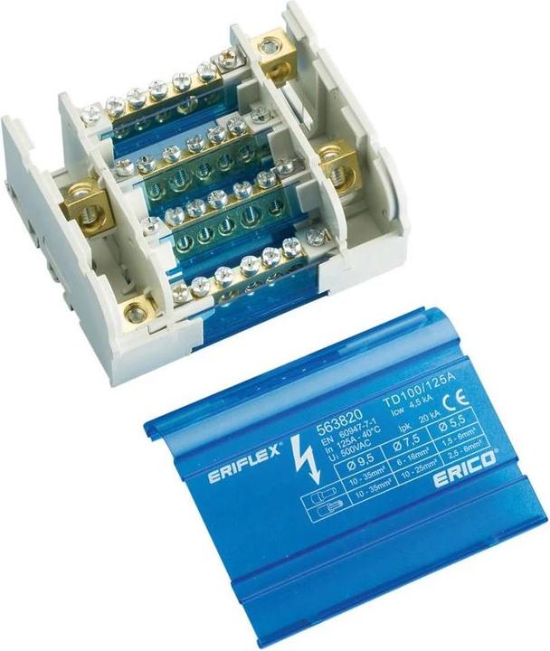 Produktbild Caddy ERICO 4-poliger Verteilerblock 125A TD 100/125ALL (563840)