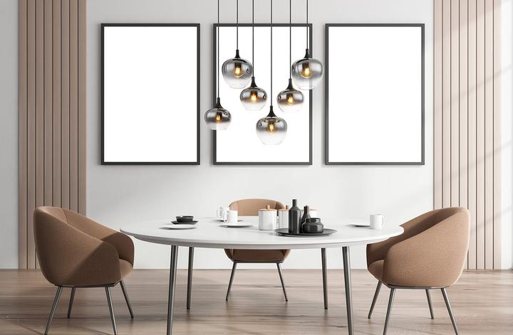 Actual product image Globo Pendant lamp Maxy black matt 6xE27 (E27)