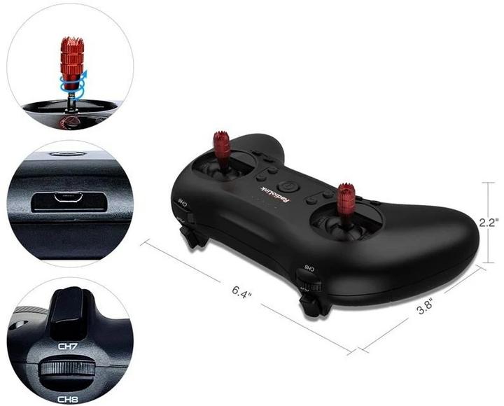 RadioLink Emetteur T8S-BT 2.4 GHz, 8 canaux, avec récepteur