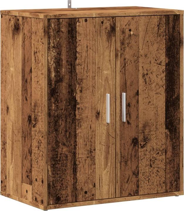 Produktbild VidaXL Schuhregal Schuhschrank Schuhkommode Schuhaufbewahrung Altholz-Optik (60 x 35 x 70 cm)