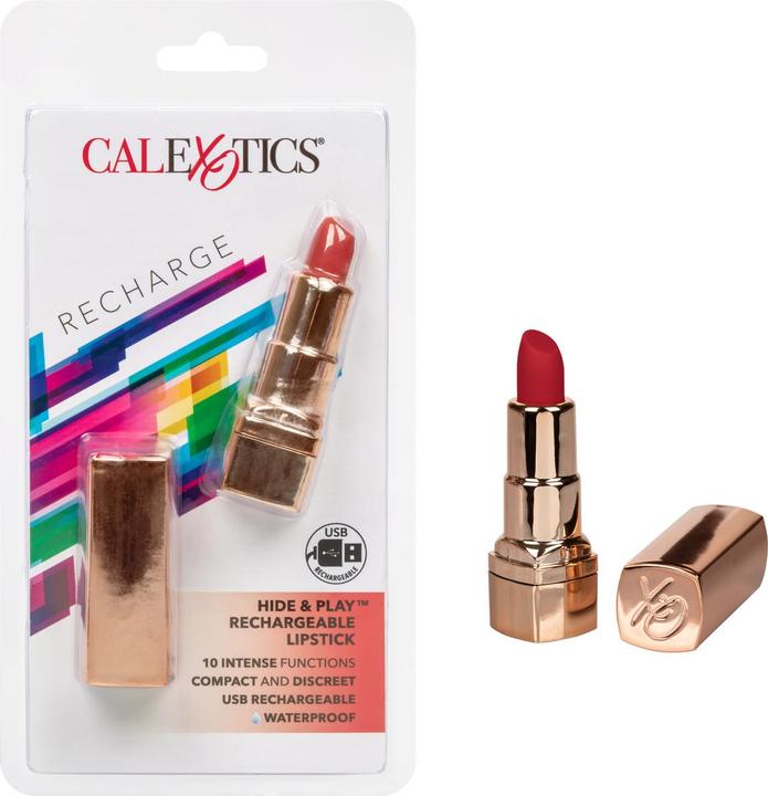 Actual product image CalExotics Hide & Play Lipstick Recharge Red