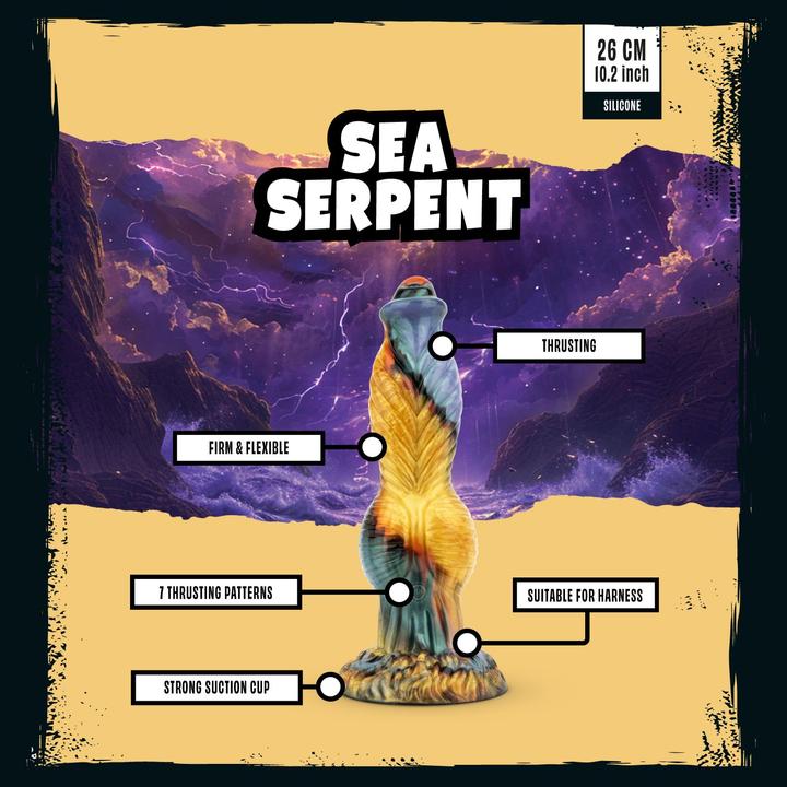 Actual product image Mythical Mates Sea Serpent Thrusting Dildo