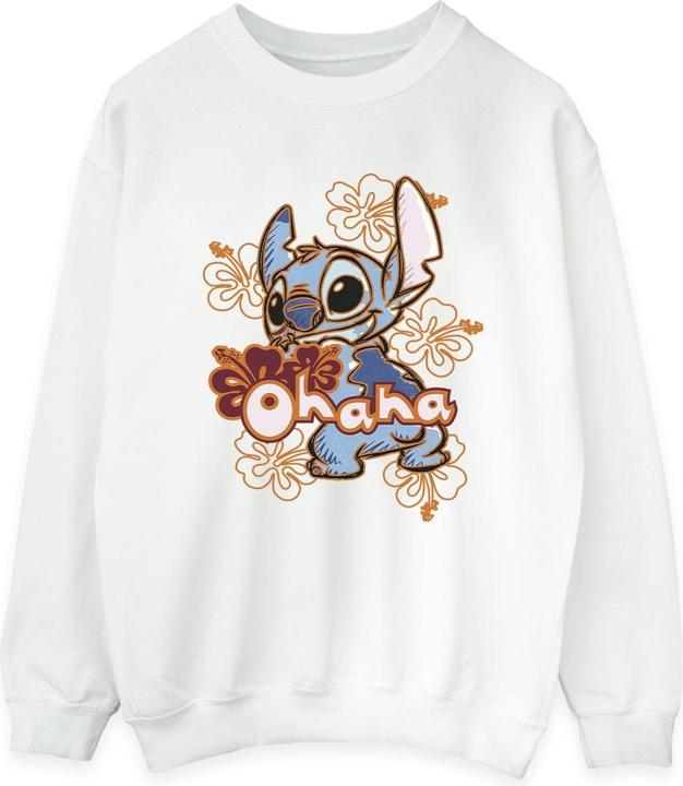 Immagine prodotto Disney Lilo And Stitch Ohana Orange Hibiscus Felpa Donna (L)