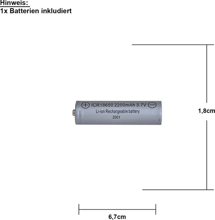 Immagine prodotto Star Trading Batteria (1 pz., 18650, 2200 mAh)