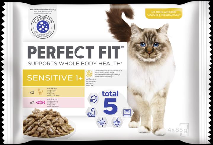Actual product image Perfect Fit Multipack portion sachets Sensitive Chicken & Salmon (Adult, Senior, 13 pcs., 4420 g)