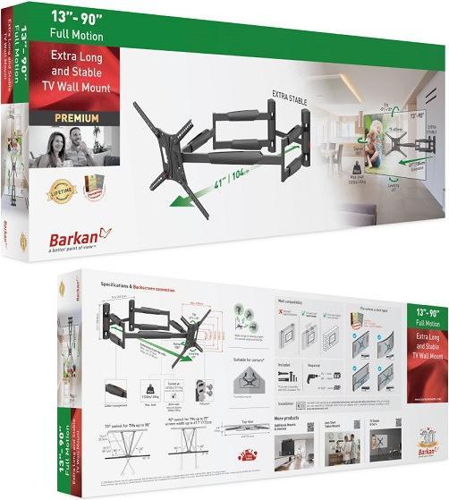 Produktbild Barkan WH 443 (Wand, 75", 43 kg)