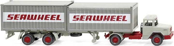 Produktbild Wiking H0 Magirus Deutz Containersattelzug "Seawheel"
