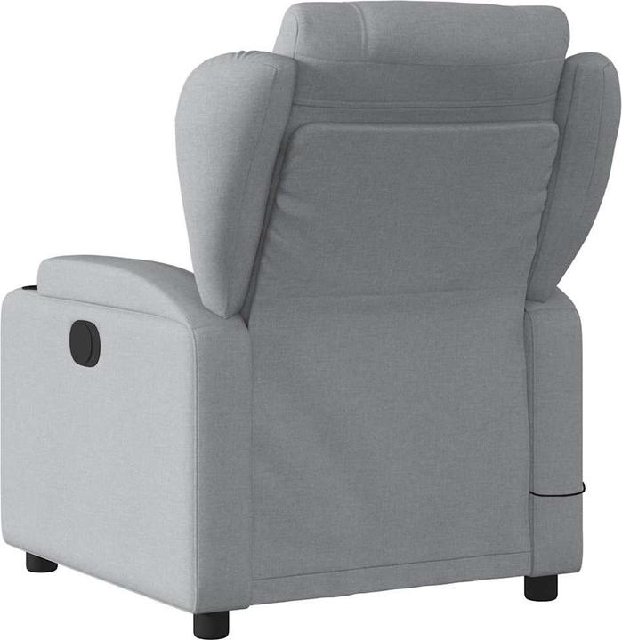 Image du produit VidaXL Fauteuil de massage gris clair tissu,Couleur : gris clair,Matériau : tissu