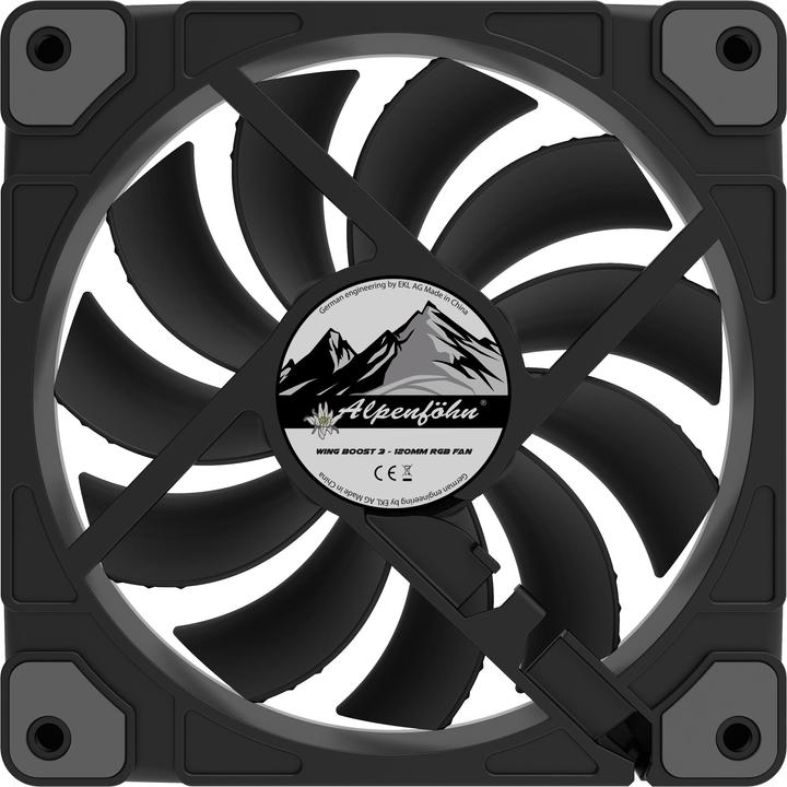 Actual product image Alpenföhn 120mm Wing Boost 3 ARGB High Speed PWM Fan, Triple (120 mm, 3 x)