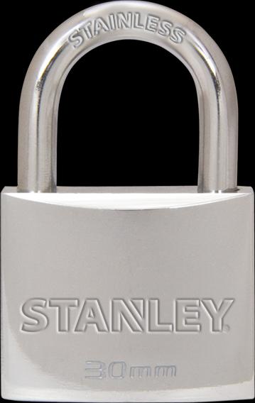 Actual product image Stanley Brass padlock 30mm