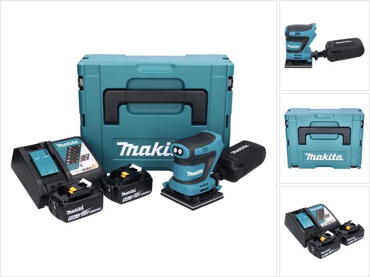Makita .SZ OSCIL-SCHLEIFMASCHINEN. 18V 93x185mm 2x5Ah (Schwingschleifer)