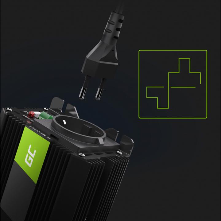 Produktbild GreenCell Car Power Inverter Converter 24V to 230V 300W/600W with USB