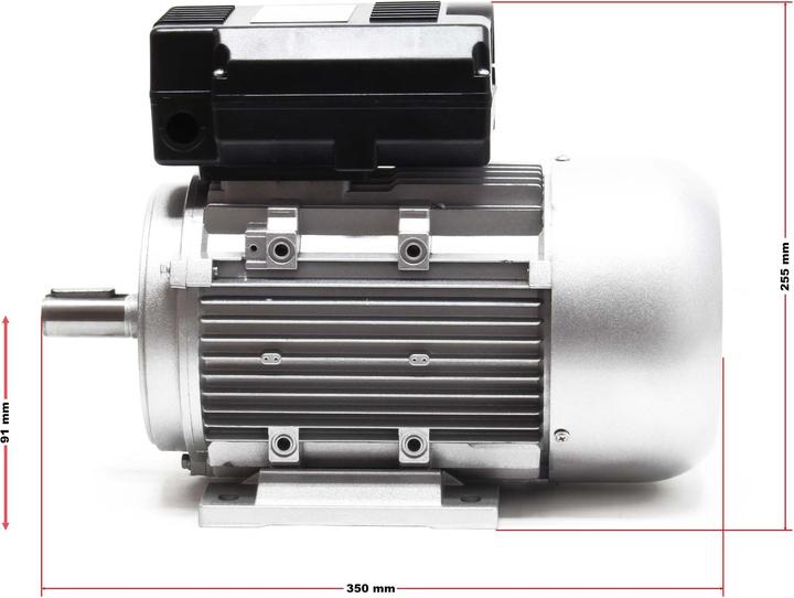 Produktbild Wiltec Elektromotor 1-phasig 2-pol 2,2kW 230V Elektro Motor Kupferwicklung