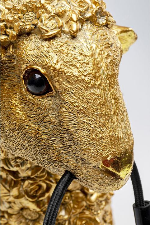 Produktbild Kare Design Tischleuchte Animal Flower Sheep Gold 36cm (E27)