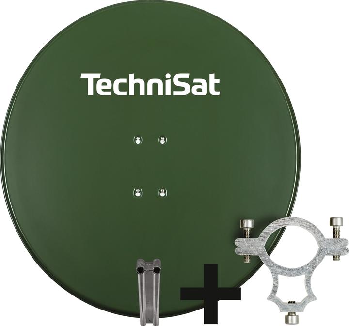 TechniSat SATMAN 850 PLUS Sat-Antenne mit 40mm LNB-Halteschelle (Flachantenne, DVB-S / -S2)