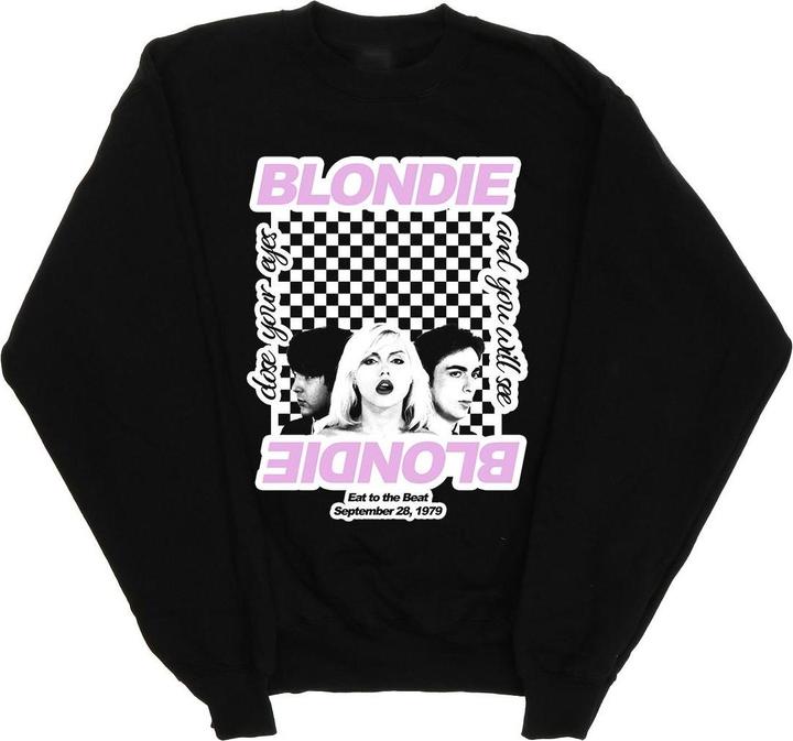 Blondie Checked Eat To The Beat Sweatshirt