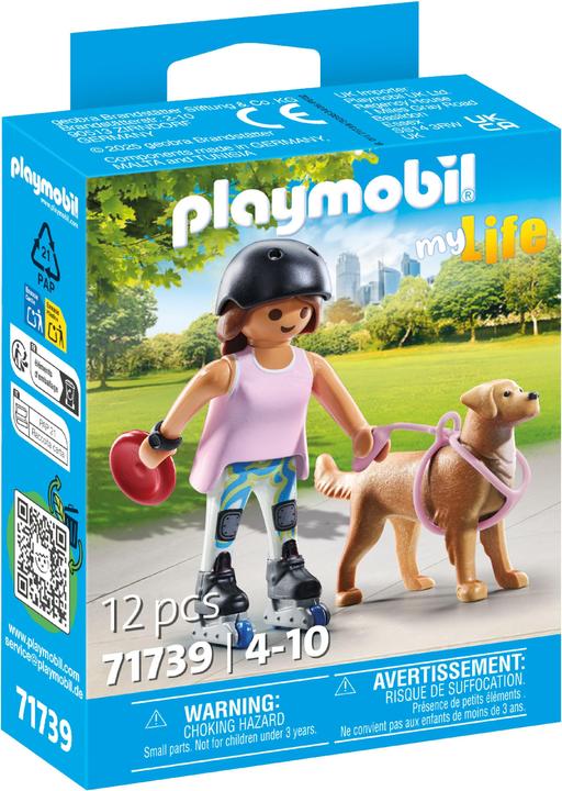 Immagine prodotto Playmobil 71739 Inliner con retriever (71739, Playmobil City Life)