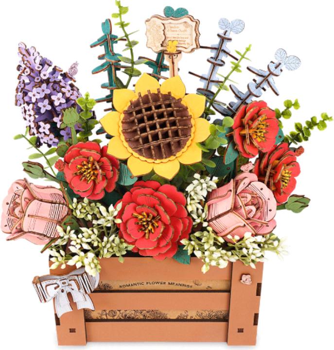 Actual product image Robotime Modellbausatz 'Wooden Bloom Box'