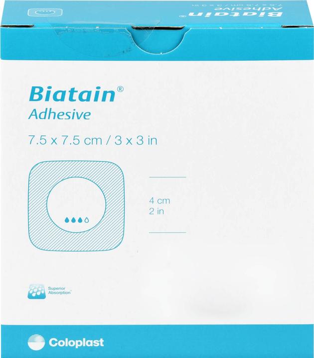 Produktbild Biatain Schaumverband 7,5 x 7,5 cm selbsthaftend, 10 St. Verband