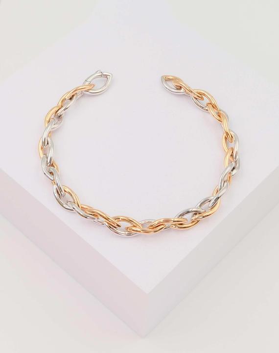 Image du produit Muau Navette (20 cm, 750, Or rose, Or blanc 18 carats)