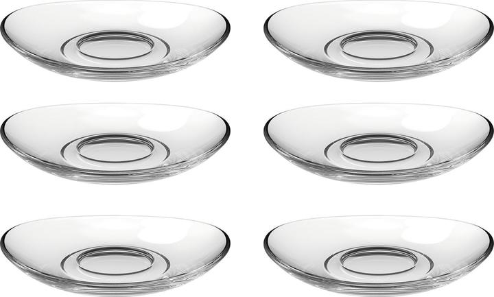 Actual product image Leonardo Saucer Napoli Ø 14 cm 6 pieces, Transparent (1530 ml, 1 x)