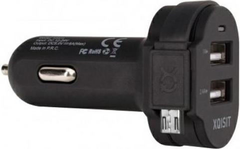 Actual product image Xqisit Dual USB Car Charger 6A