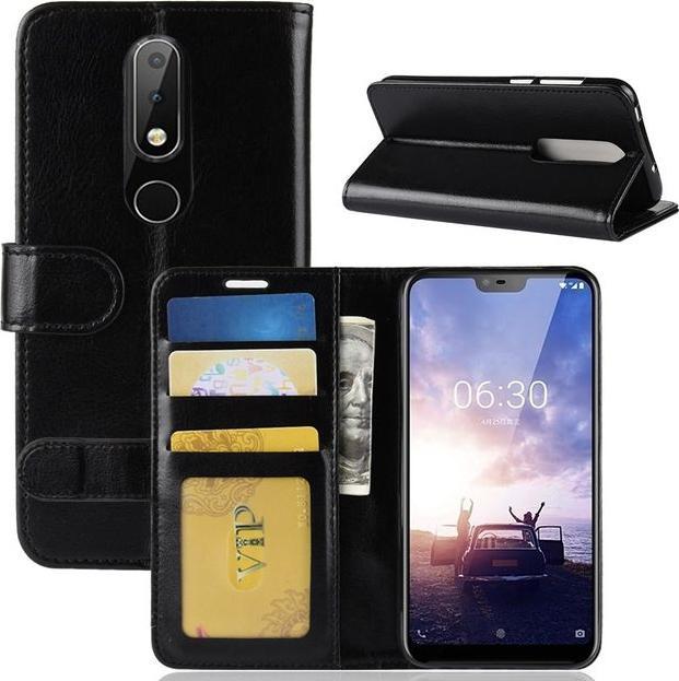 Produktbild MU Classic Crazy Horse II Leder Bookcover Series (Nokia 6.1 Plus)