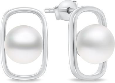 Produktbild Brilio Silver - Charming silver earrings with pearls EA905W