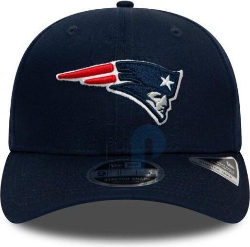 Actual product image New Era NFL - New England Patriots - Team Stretch 9Fifty Stretch Snapback Cap Blue SM (54, 55, 56, 57)