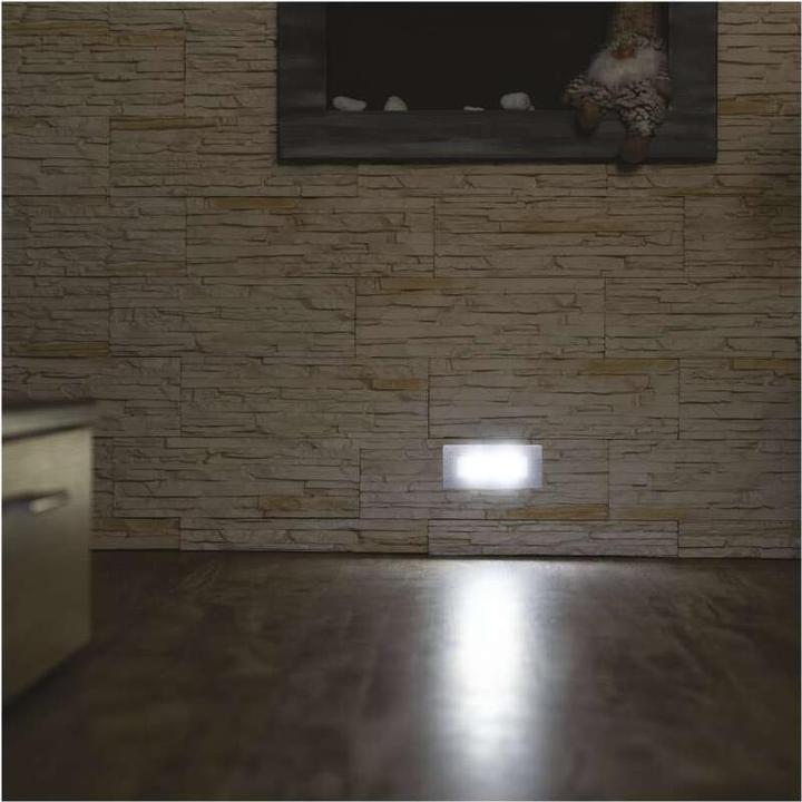 Actual product image Emos LED staircase light - recessed light 123×53 1.5W neut.white IP65 (65 lm)