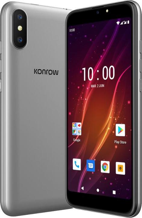 Produktbild Konrow Easy K55 (Dual Sim - 4G - 5,45" - 8 GB, 1 GB RAM) Silber