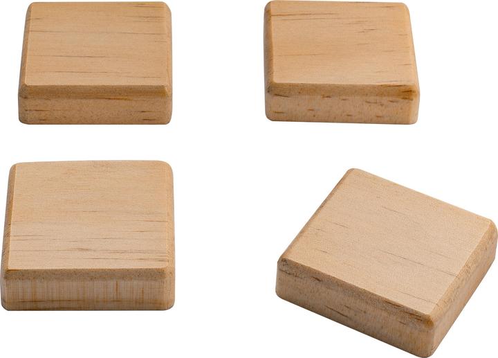 Actual product image Sigel Wood Magnets square (4 x)