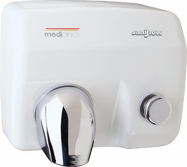 Immagine prodotto Valera Asciugamani All Care Saniflow acciaio bianco 2250 W con pulsante, tempo di asciugatura 29 secondi