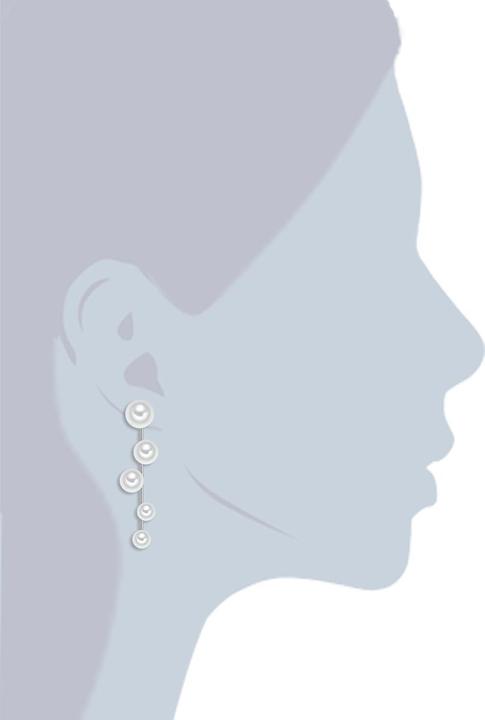 Image du produit Lulu & Jane Femmes laiton perle de coquille argent - 29495 (Laiton)