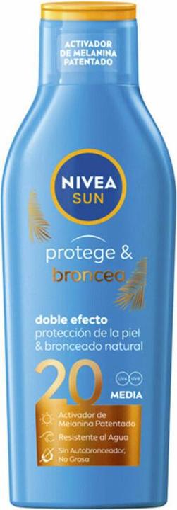 Produktbild NIVEA PROTECT & TAN milk SPF20 200 ml (Sonnenmilch, SPF 20, 200 ml)