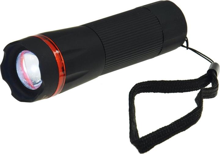 Produktbild Arcas ARC-1 Watt Zoom LED plastic torch / 1 x High Power LED, 60 lumen (3.25 cm, 60 lm)