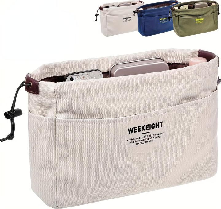 Produktbild Only-Bags.Store Minimalistische Casual Storage Organizer, vielseitige Drawstring Insert Pouch für Tote