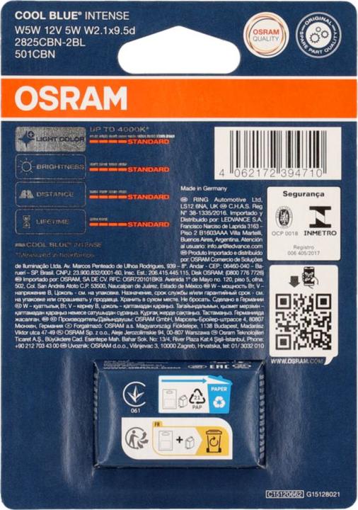 Image du produit Osram Cool Blue Intense (W5W)