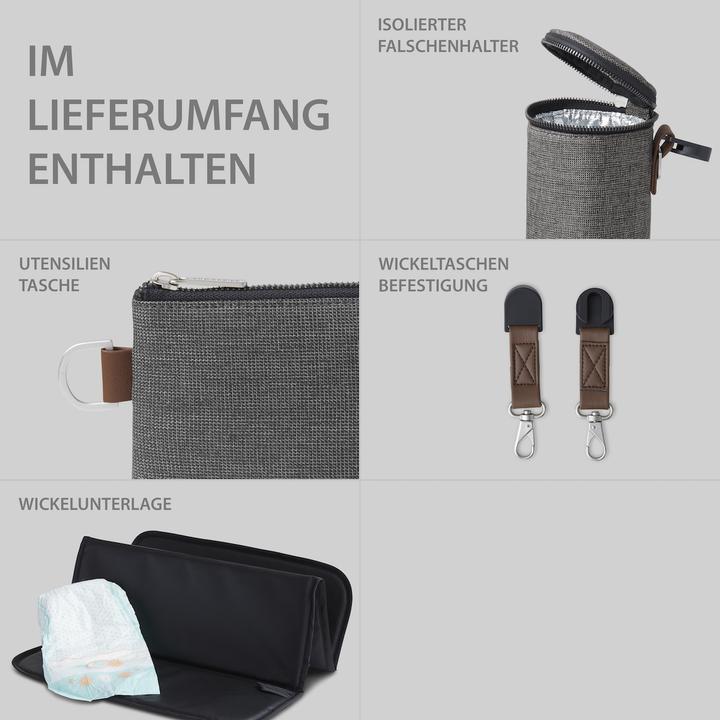 Produktbild ABC Design Wickelrucksack Rucksack Tour asphalt