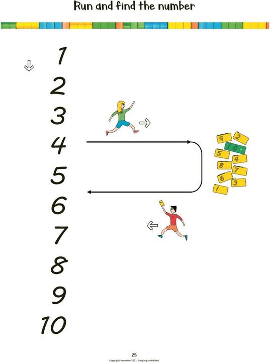 Actual product image Newmero Workbook for children 3 - 6 years old (English)