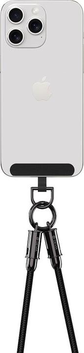 Produktbild Devia Kabel Lanyard 2in1 PD USB-C - Lightning 1,2 m 27W schwarz (1.20 m, USB 3.2 Gen 1)