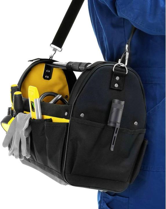 Produktbild Toolcraft LED Handlampe mit Magnethalterung, verstellbar, mit Gürtelclip, Grosse (17 cm, 3000 lm)