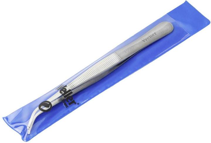 Produktbild Weller Erem SMD-Pinzette, 1.2... 2.5 mm Spitzen SMD Edelstahl 40° abgewinkelt / Rund 115mm