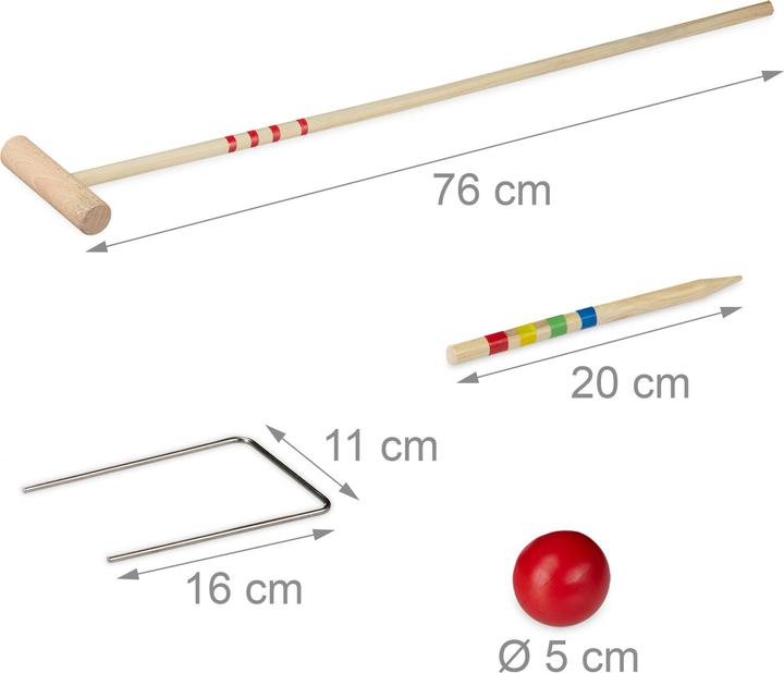 Image du produit Relaxdays Jeu de croquet